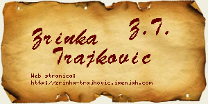 Zrinka Trajković vizit kartica